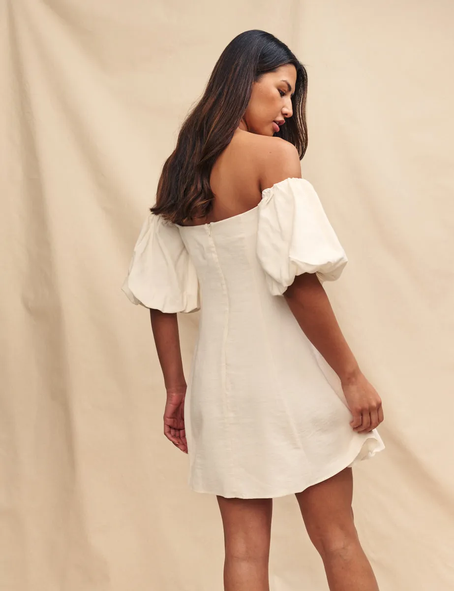 White Bardot Edith Mini Dress sold by Nobody's Child product image thumbnail 4