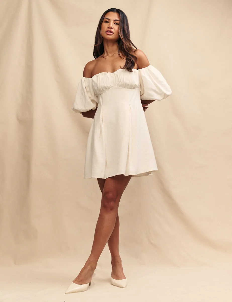 White Bardot Edith Mini Dress sold by Nobody's Child