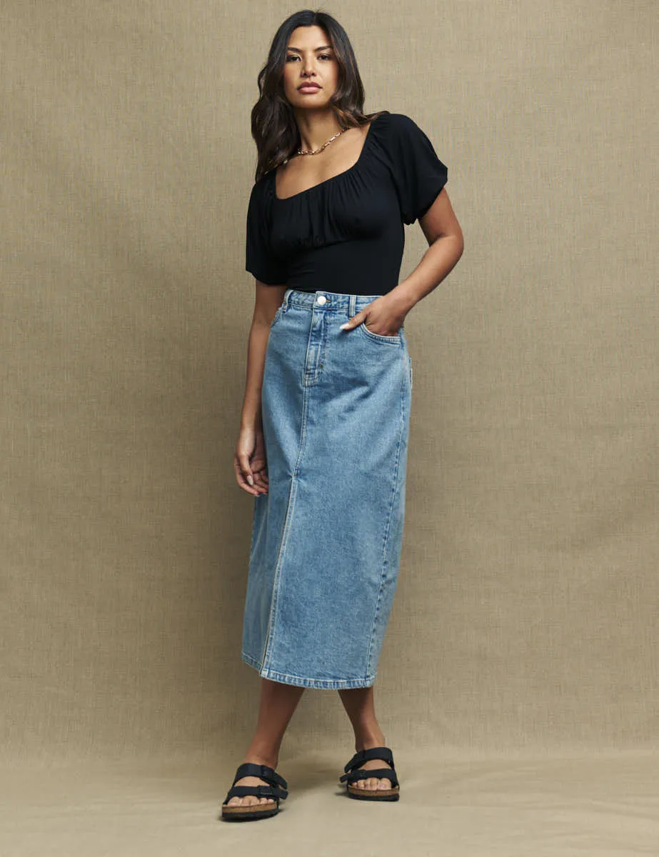 Black Ruched Bodice Oregon Jersey Top sold by Nobody's Child product image thumbnail 2