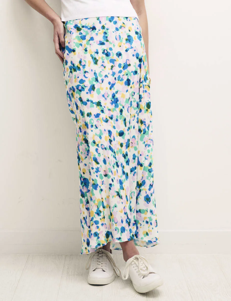 Scattered Spot Print Satin Slip Mila Midi Skirt sold by Nobody's Child product image thumbnail 2