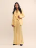 Butter Yellow Relaxed Tailored Trousers sold by Nobody's Child