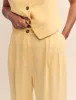Butter Yellow Relaxed Tailored Trousers sold by Nobody's Child