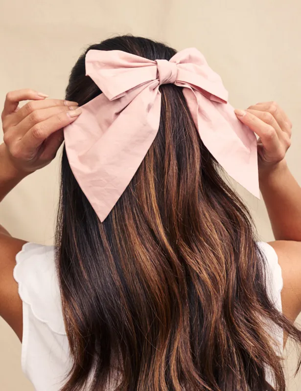 Pink Cotton Hair Bow sold by Nobody's Child