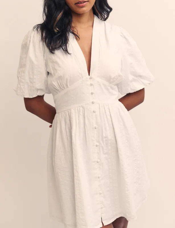 White Button Down Starlight Mini Dress sold by Nobody's Child