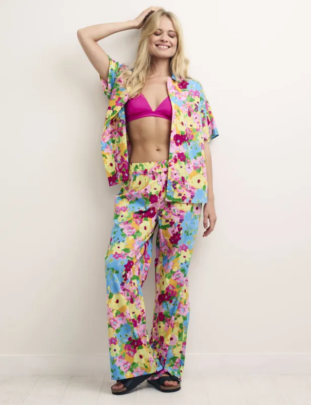 Multi Floral Lola Trousers sold by Nobody's Child