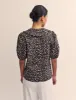 Brown Leopard Print Emmie Blouse sold by Nobody's Child