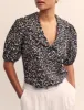 Brown Leopard Print Emmie Blouse sold by Nobody's Child