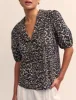 Brown Leopard Print Emmie Blouse sold by Nobody's Child