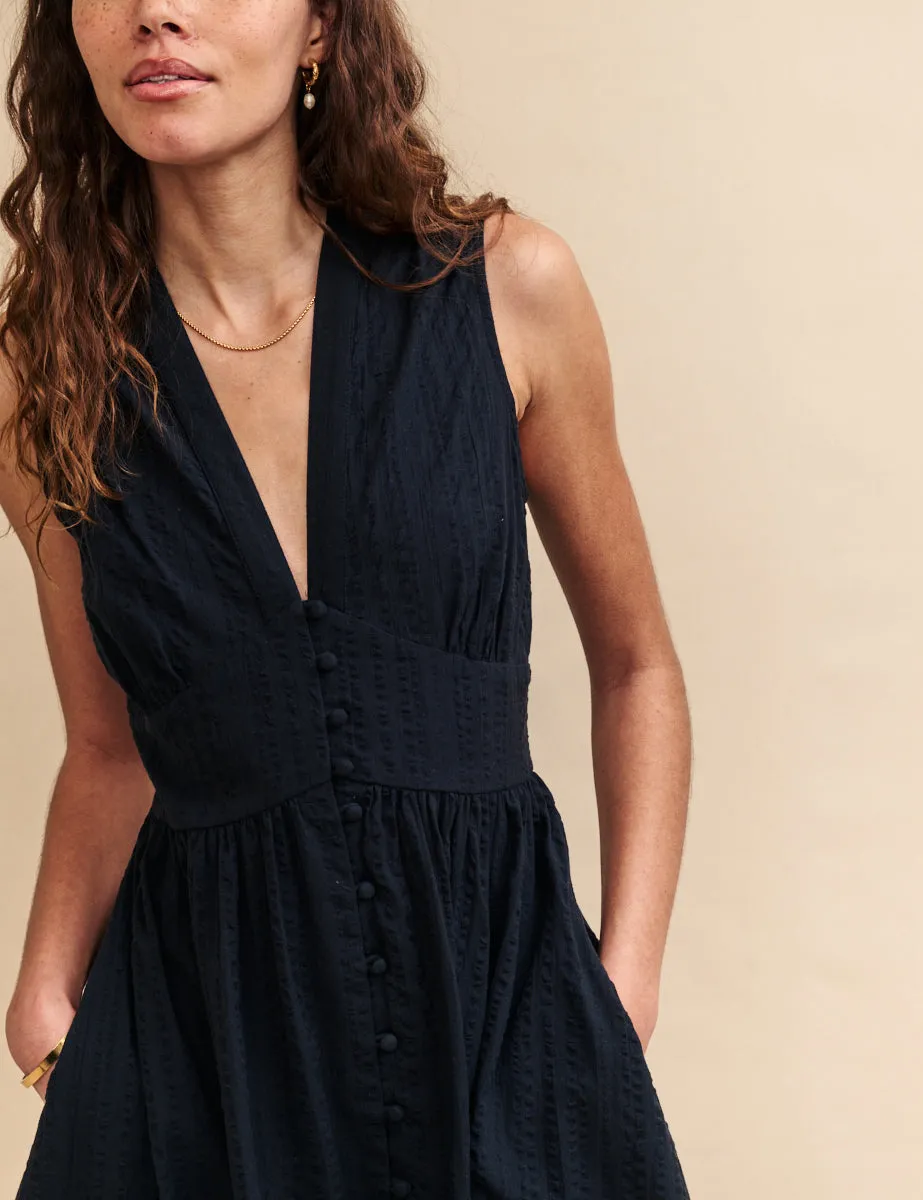 Black Sleeveless Starlight Mini Dress sold by Nobody's Child product image thumbnail 2