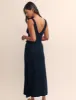 Black Ruched Bodice Midi Dress sold by Nobody's Child