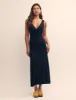 Black Ruched Bodice Midi Dress sold by Nobody's Child