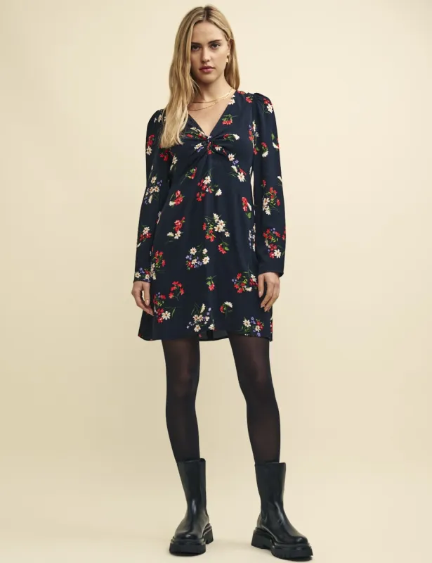 Black and Red Floral Katty Mini Dress sold by Nobody's Child