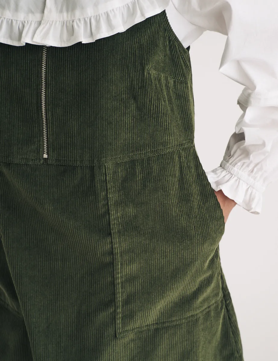 Khaki Cord Homerton Mini Pinafore Dress sold by Nobody's Child product image thumbnail 2