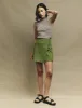 Fearne Cotton Olive Green Wrap Mini Skirt sold by Nobody's Child