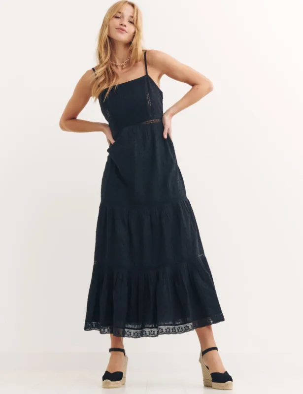 Black Sylvia Midaxi Dress made by Nobody's Child