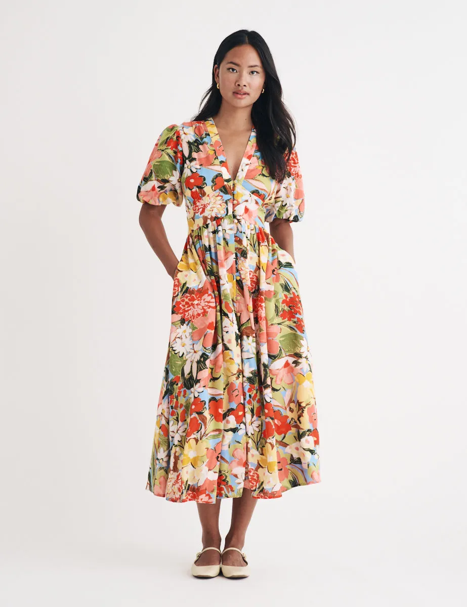 Floral Starlight Midi Dress sold by Nobody's Child product image thumbnail 3