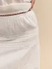 White Tiered Augusta Maxi Skirt sold by Nobody's Child