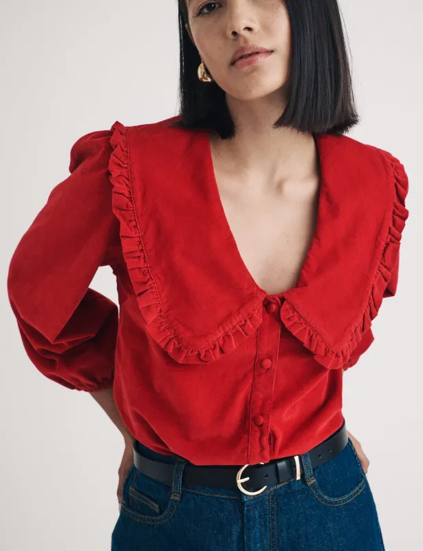 Red Cord Emmie Blouse sold by Nobody's Child