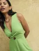 Green Twist Front Wren Jumpsuit sold by Nobody's Child