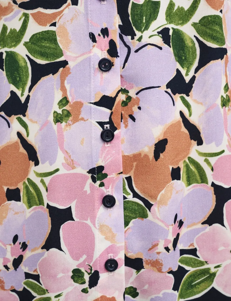 Petite Floral Alexa with Shirring Midi Dress sold by Nobody's Child product image thumbnail 5