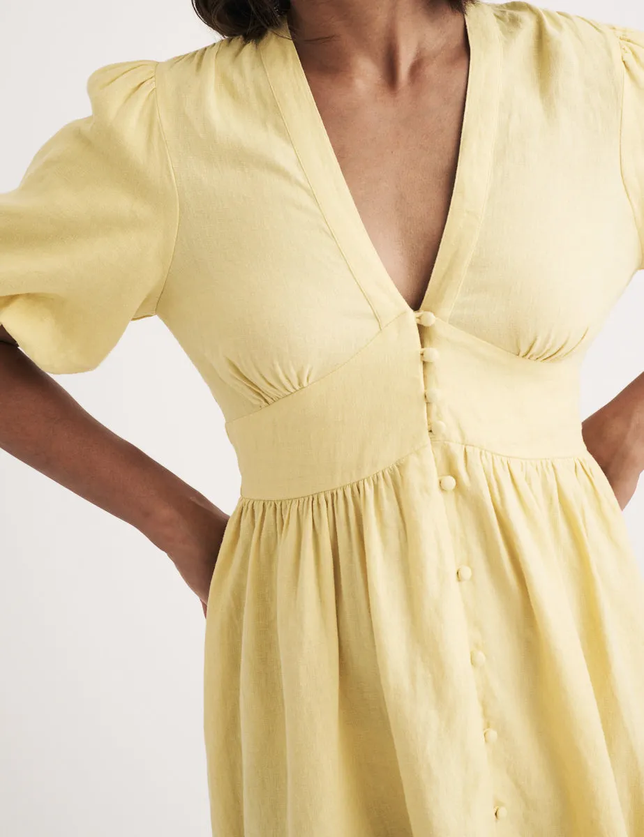 Butter Yellow Starlight Mini Dress sold by Nobody's Child product image thumbnail 2