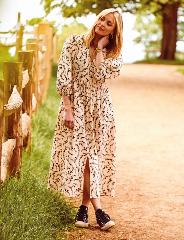 Fearne Cotton Floral Chain Print Ria Midi Dress sold by Nobody's Child