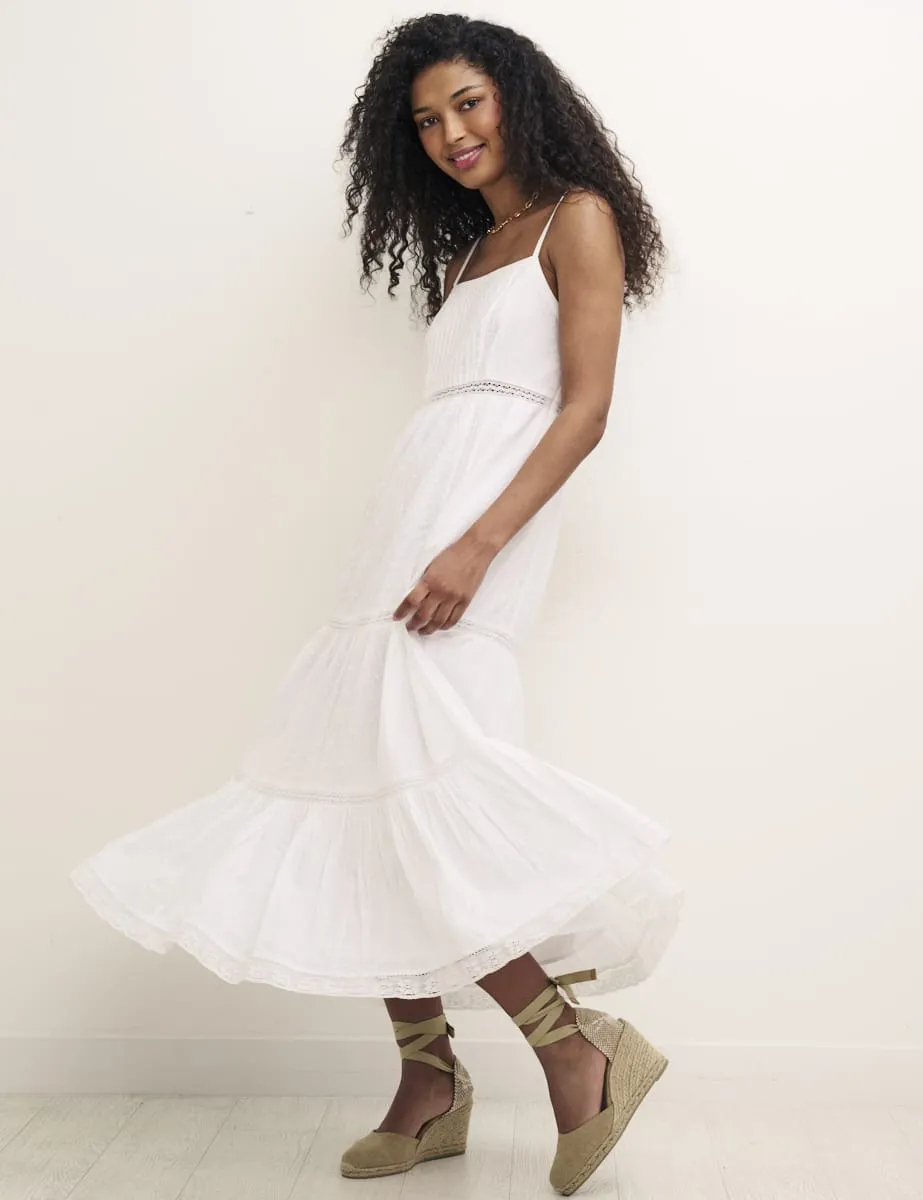 Petite White Sylvia Midi Dress sold by Nobody's Child product image thumbnail 3