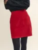 Fearne Cotton Red Cord A-Line Mini Skirt sold by Nobody's Child