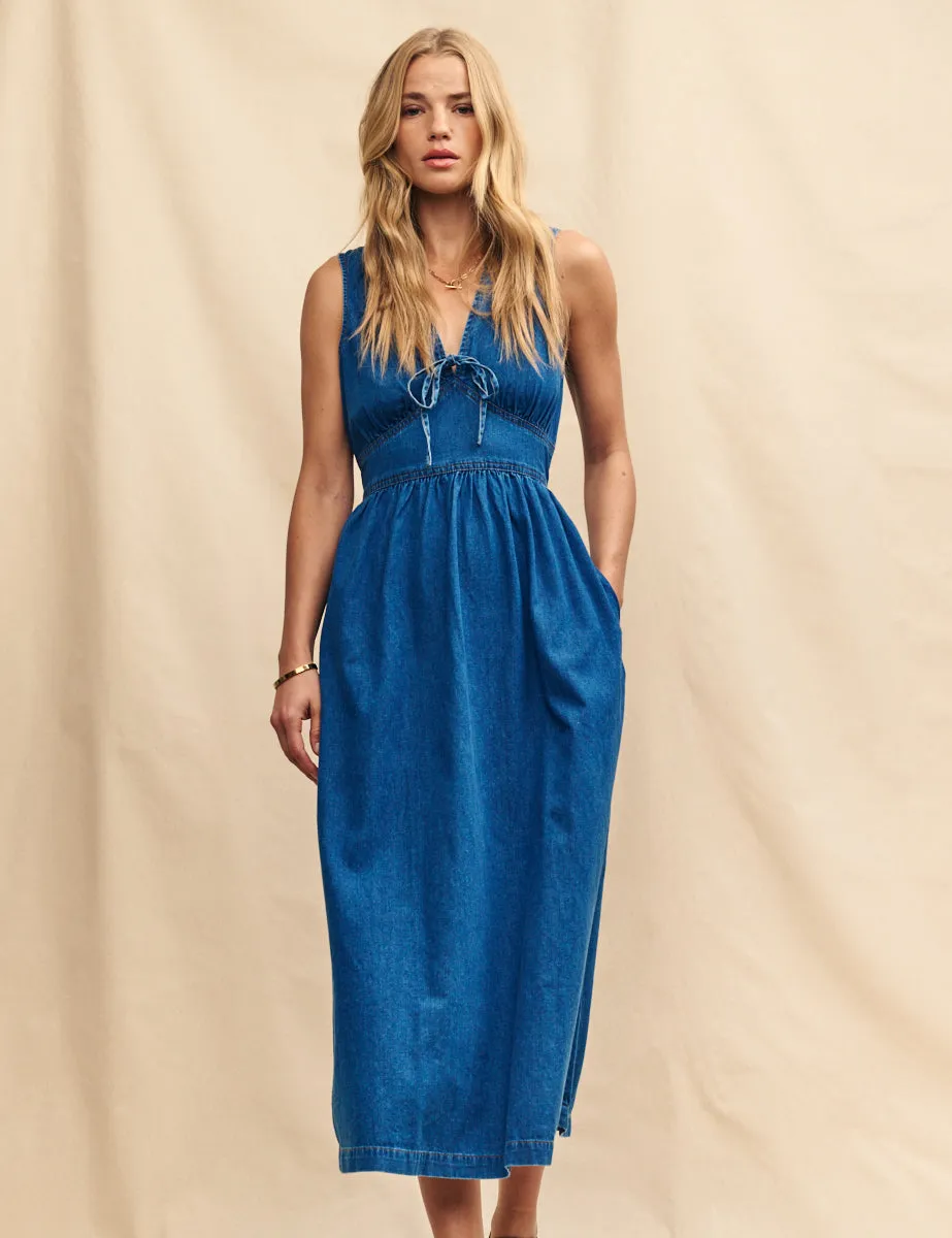 Blue Denim Astra Midi Dress sold by Nobody's Child product image thumbnail 3