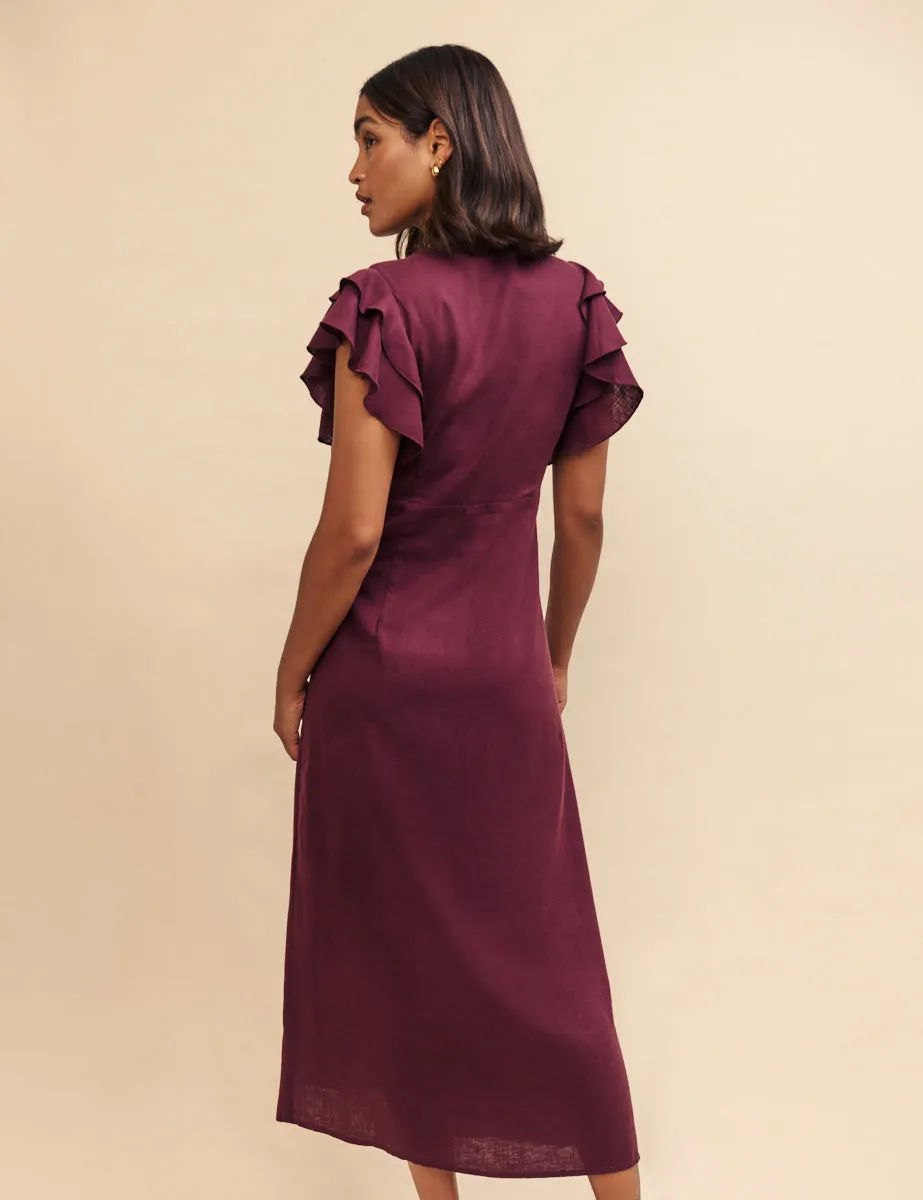Plum Sienna Midi Dress sold by Nobody's Child product image thumbnail 3