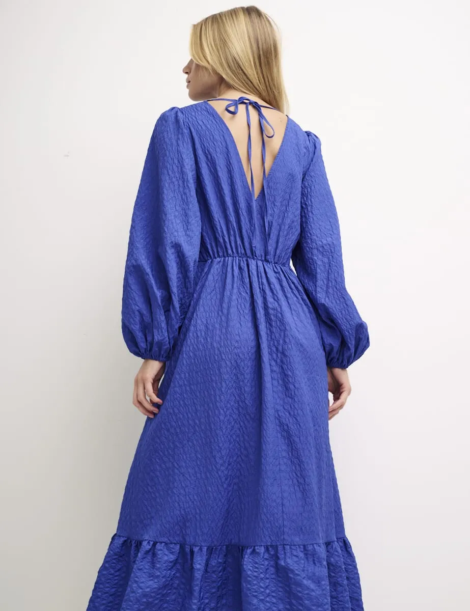 Blue Ammie Long Sleeve Midi Dress sold by Nobody's Child product image thumbnail 2
