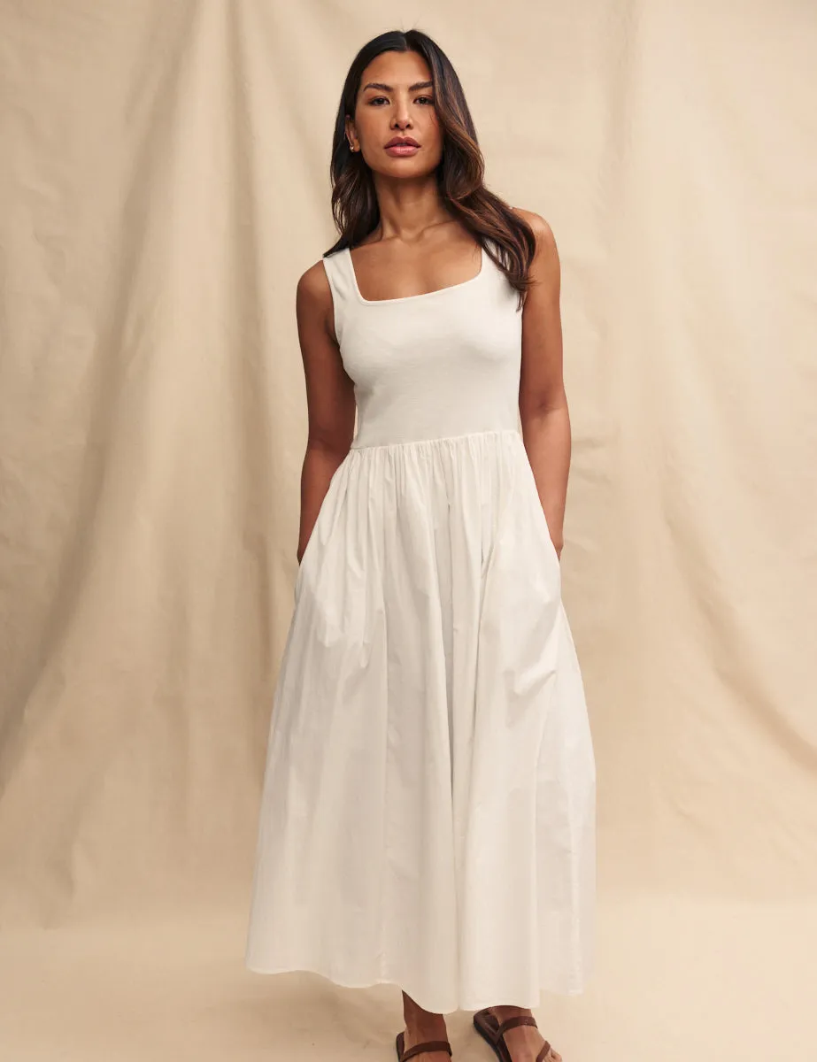 White Colorado Midi Dress sold by Nobody's Child product image thumbnail 4