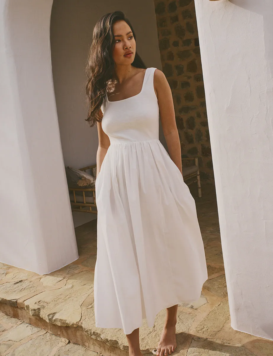 White Colorado Midi Dress sold by Nobody's Child product image thumbnail 2