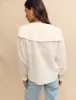 White Checked Peter Pan Collar Blouse sold by Nobody's Child