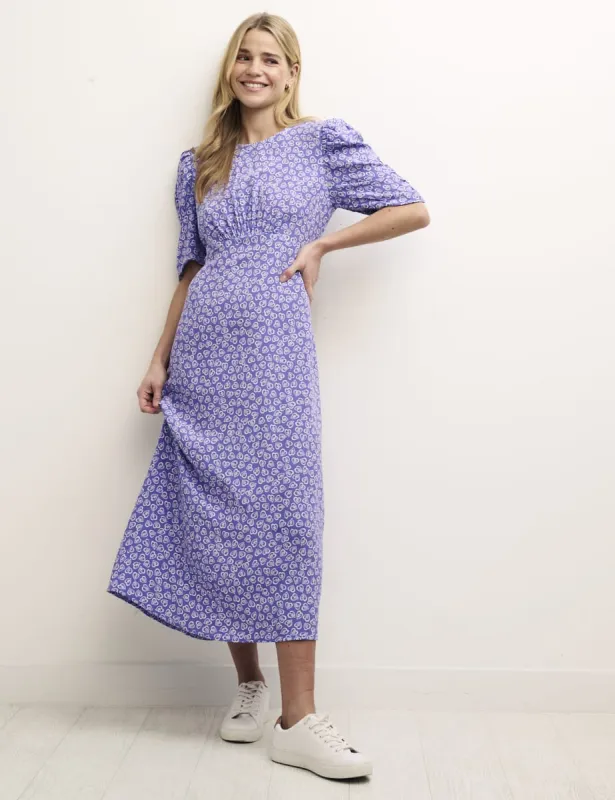 Blue Heart Print Evie Midi Dress sold by Nobody's Child