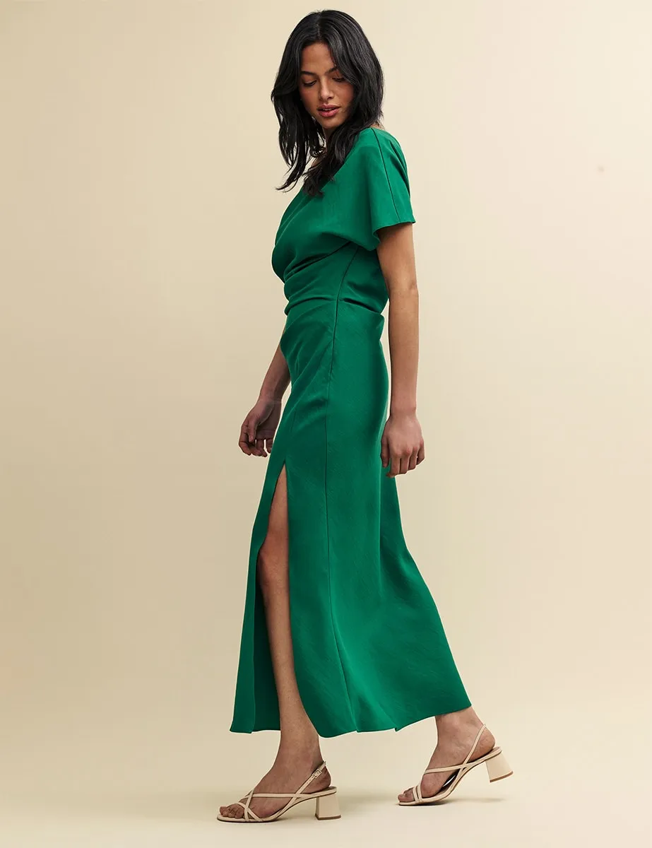 Green One Shoulder Katty Maxi Dress sold by Nobody's Child product image thumbnail 4
