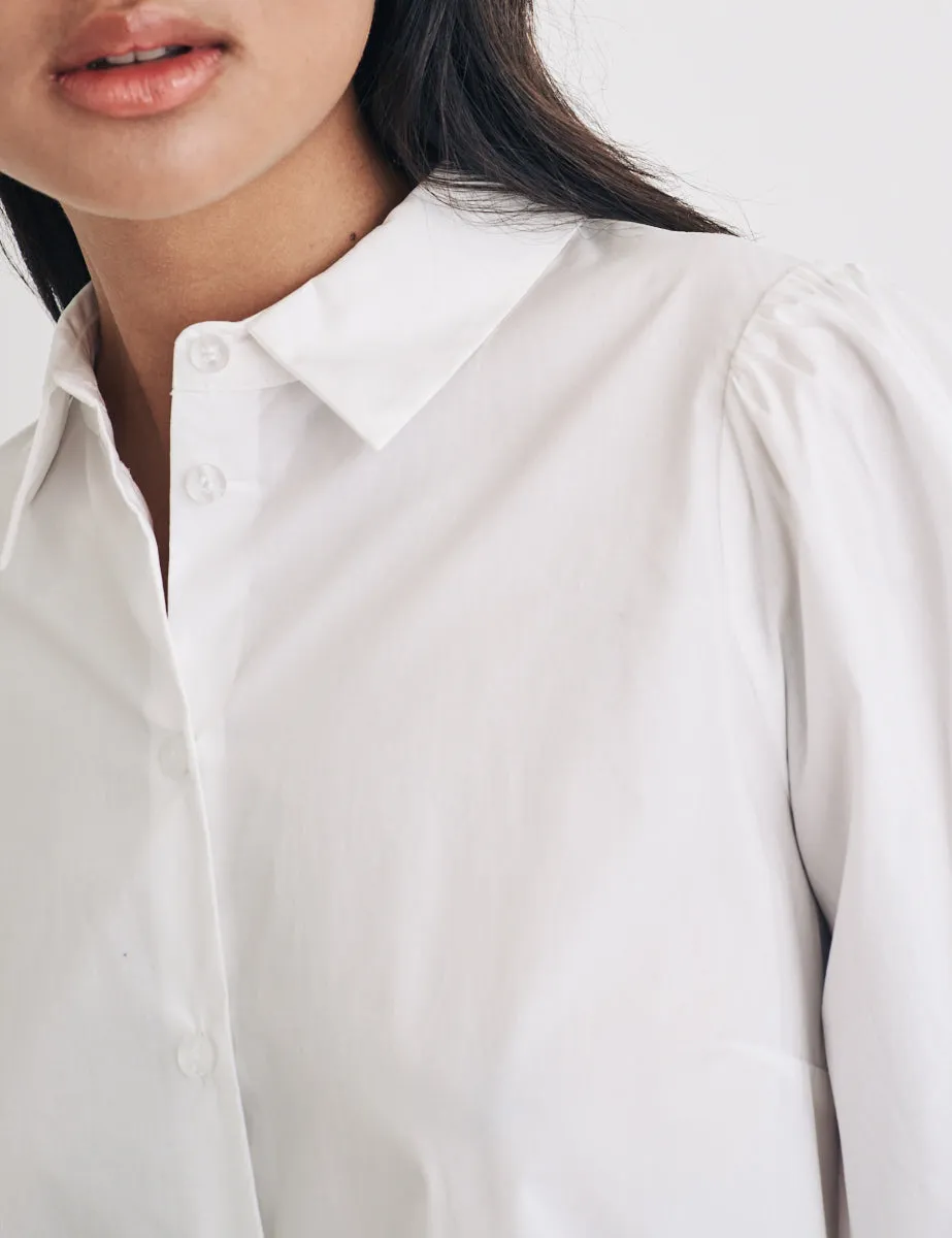 White Balloon Sleeve Shirt sold by Nobody's Child product image thumbnail 2