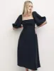 Black Maxine Bardot Midi Dress sold by Nobody's Child