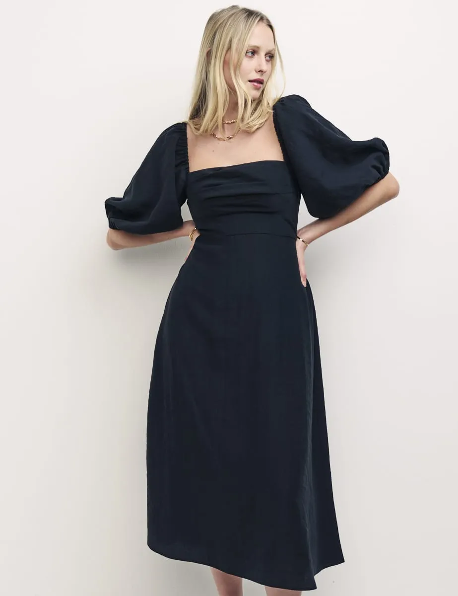 Black Maxine Bardot Midi Dress sold by Nobody's Child product image thumbnail 5