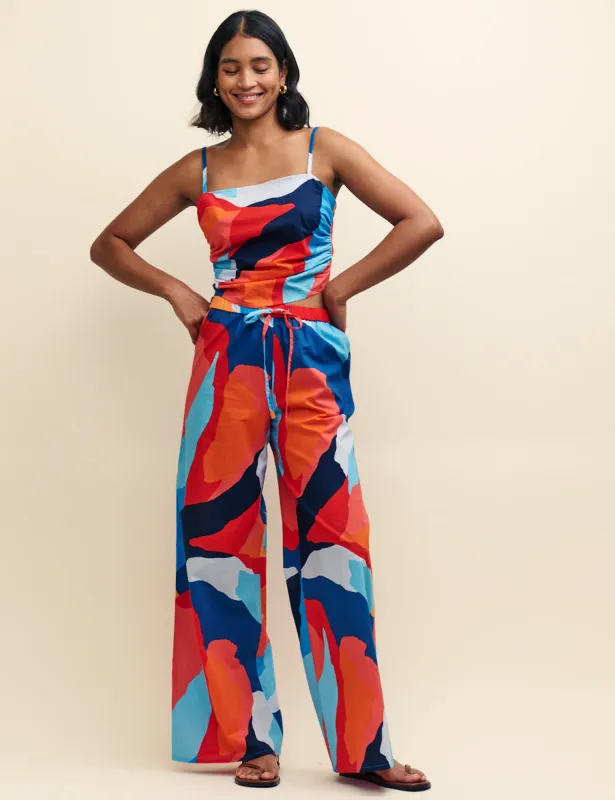 Abstract Print Tie Back Cami Top sold by Nobody's Child