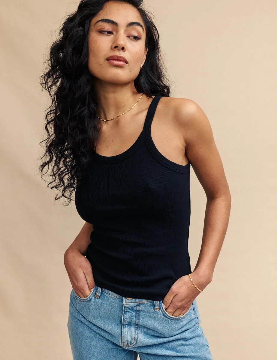 Black Jersey Cami Top sold by Nobody's Child