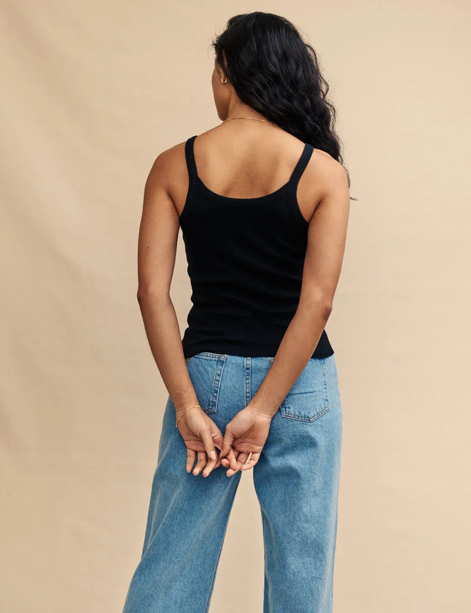 Black Jersey Cami Top sold by Nobody's Child product image thumbnail 3