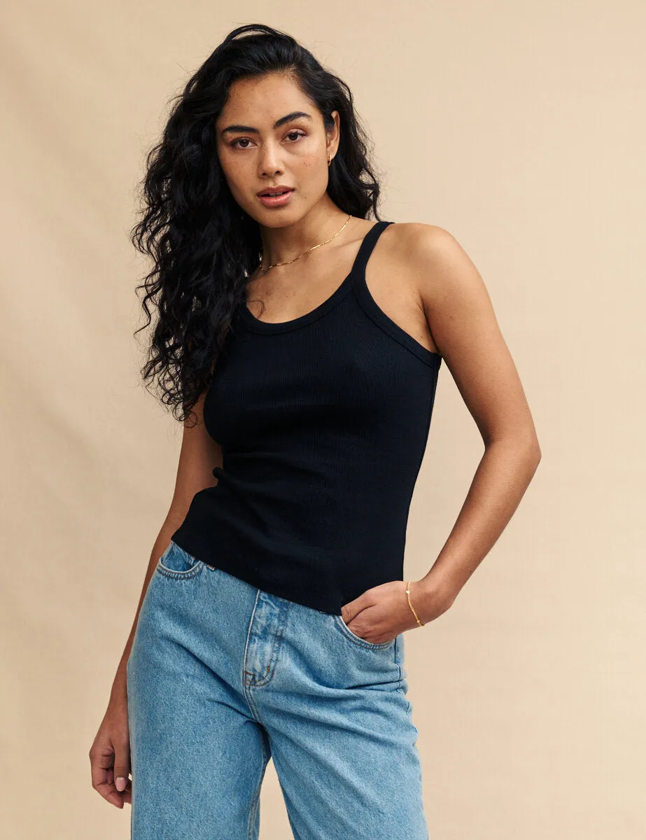 Black Jersey Cami Top sold by Nobody's Child product image thumbnail 4