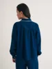 Dark Denim Stitch Detail Overshirt sold by Nobody's Child