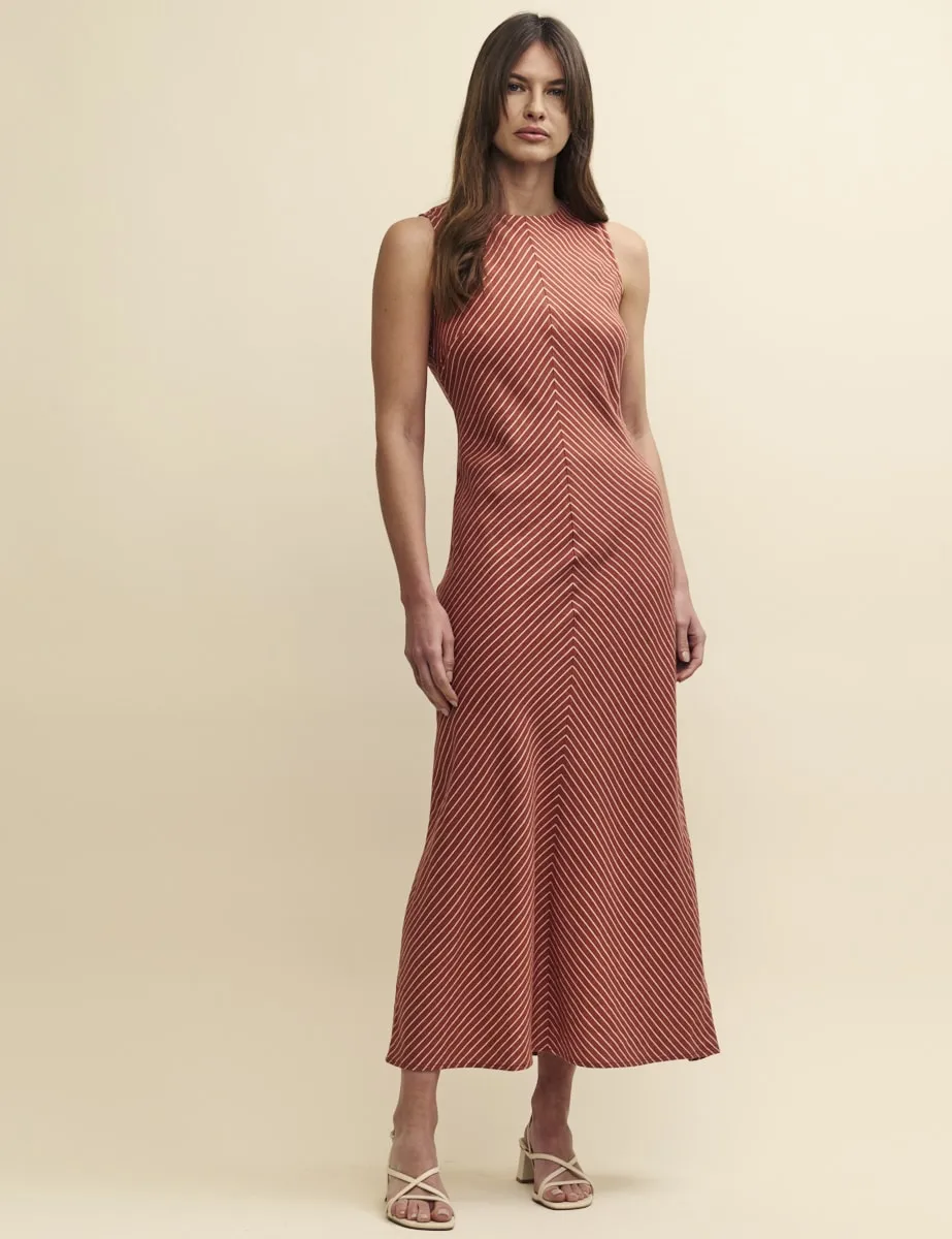 Red Striped Lia Maxi Dress sold by Nobody's Child product image thumbnail 2