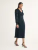 Black Floral Jacquard Tasha Midi Dress sold by Nobody's Child
