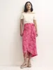 Pink Watercolour Wrap Midi Skirt sold by Nobody's Child