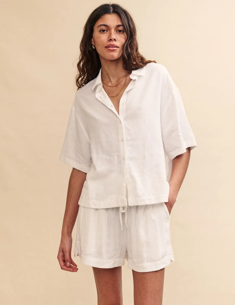 White Short Sleeve Shirt sold by Nobody's Child product image thumbnail 2