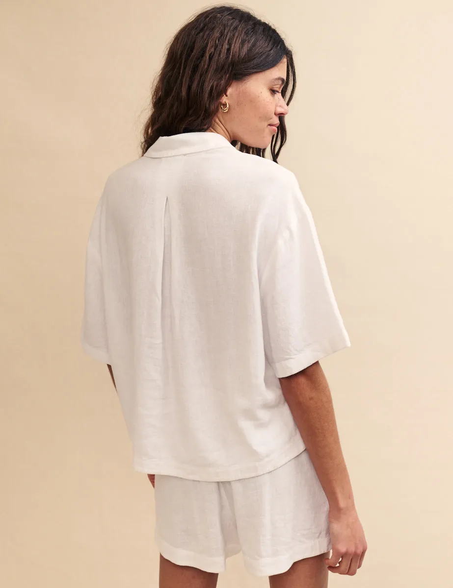 White Short Sleeve Shirt sold by Nobody's Child product image thumbnail 4