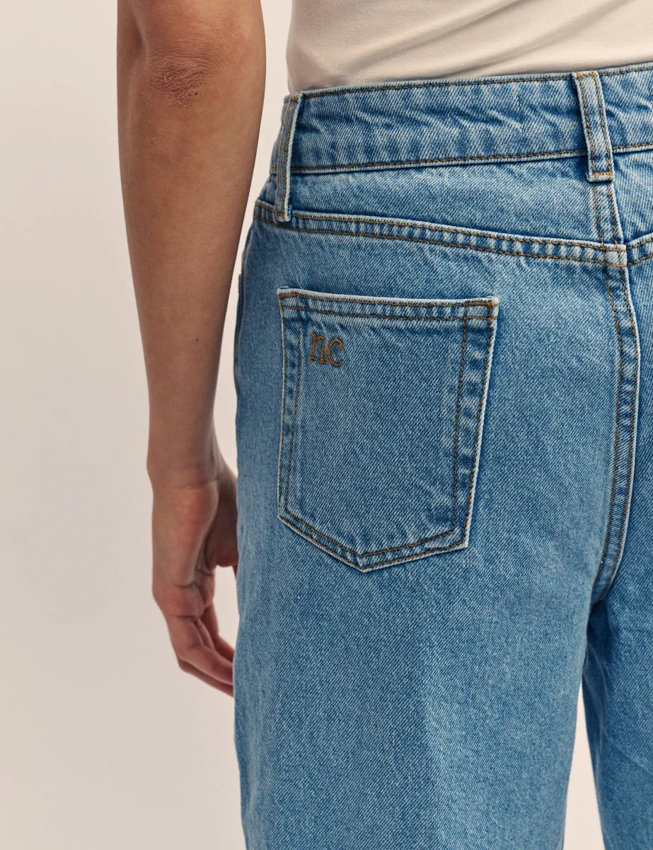 Mid Wash Denim Cropped Wide Leg Jeans sold by Nobody's Child product image thumbnail 4